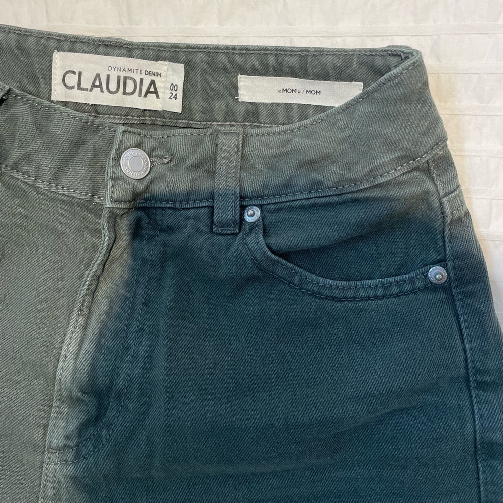 Dynamite Mom Jeans Green Size 24